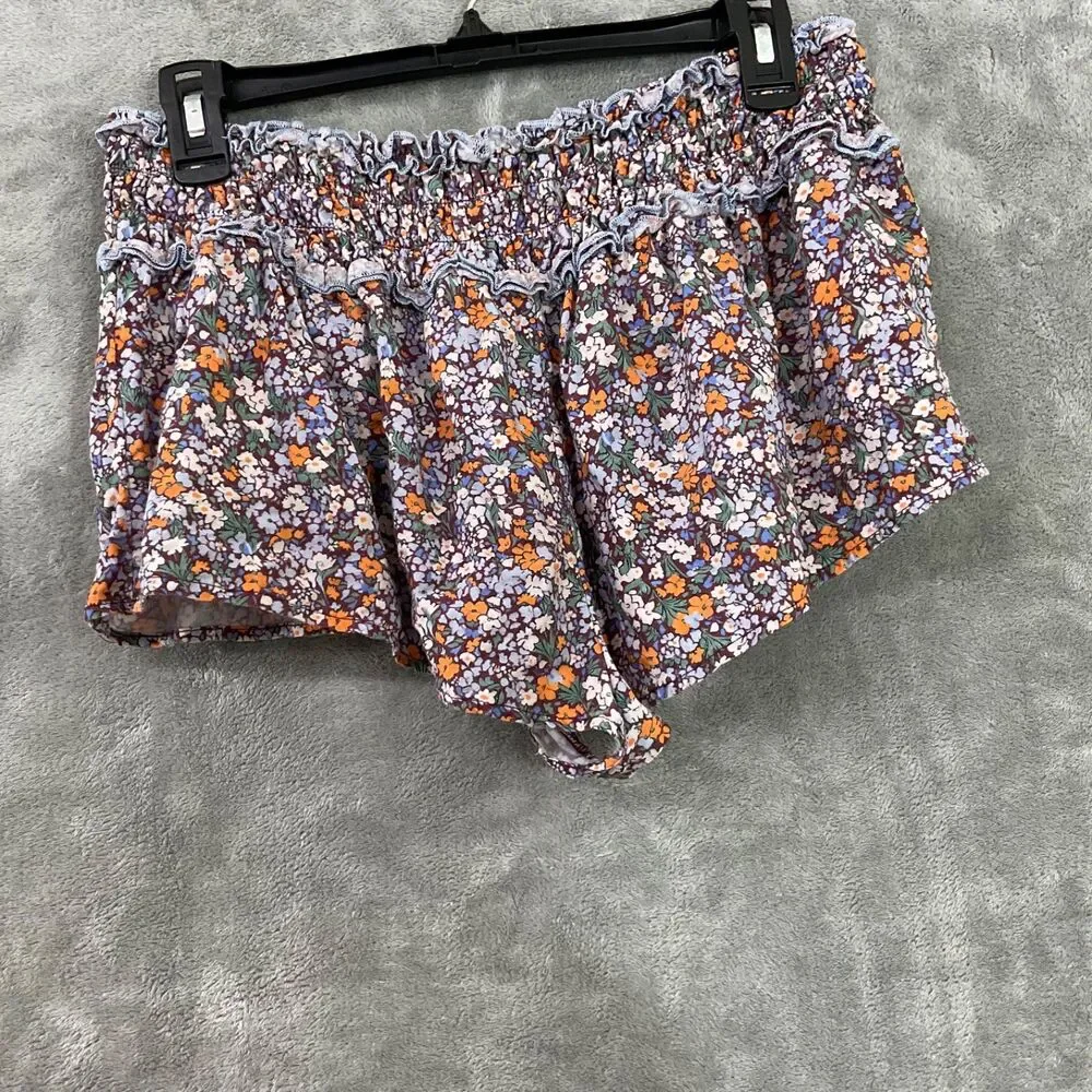 Anthropologie Womens High Waisted Shorts S Colorful Boho Festival Hippie Artsy - Picture 3 of 10